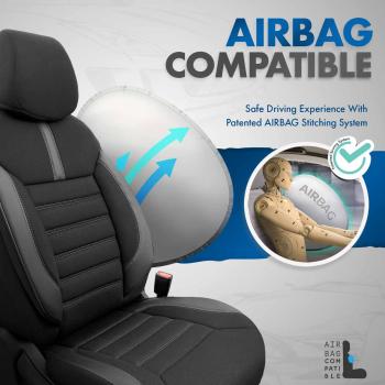 Auto Sitzbezug Set Universal Vorne und Hinten Komfortabel Komplett Set